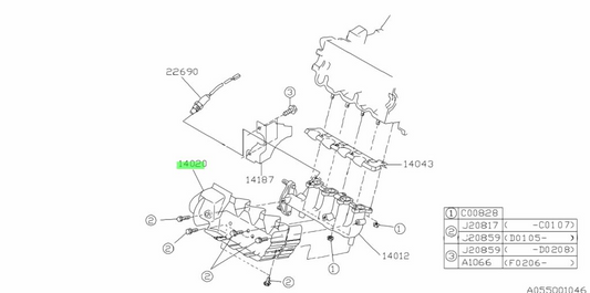 Sambar Truck JDM TT2 Exhaust Manifold Plate Genuine Parts