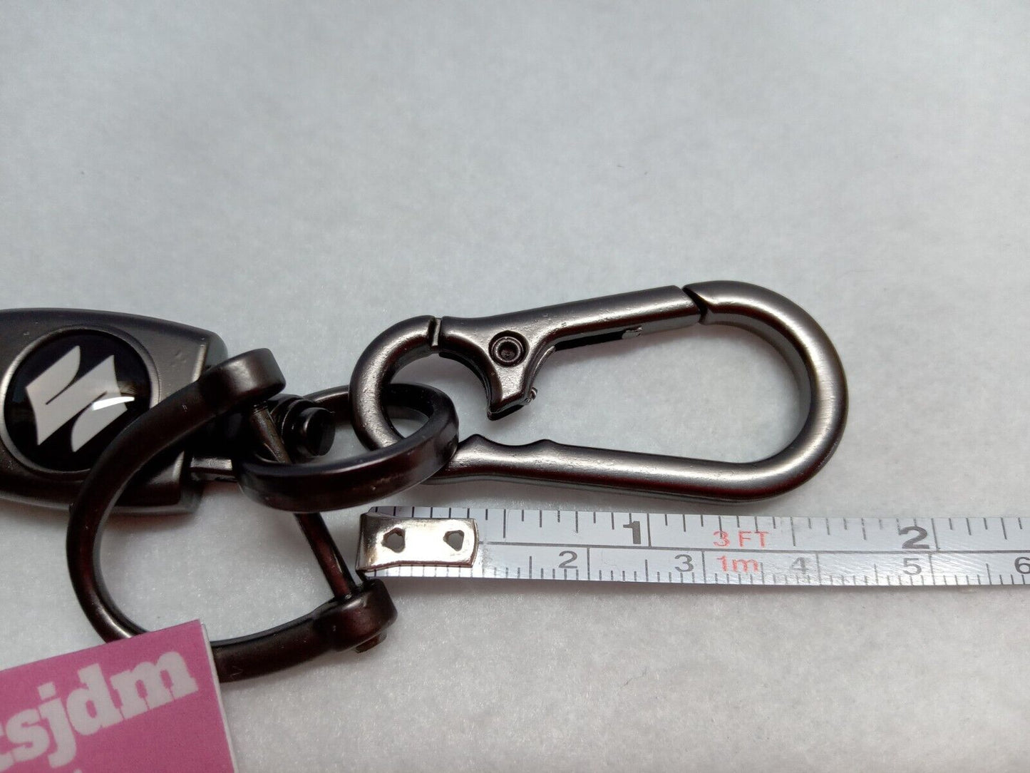 Suzuki Key JDM Ring Key Chain CARRY Jimny Logo Black Smart Stylish