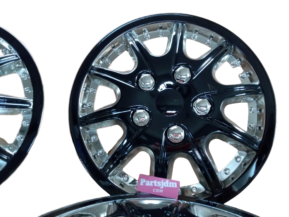 Suzuki Carry JDM Wheel cover 12inch 4pcs Wheel Cap Set Chrome & Black