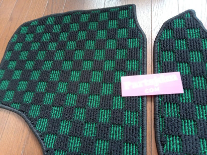 Suzuki Carry JDM DA16T Floor mat Check Green Super Carry Car mat