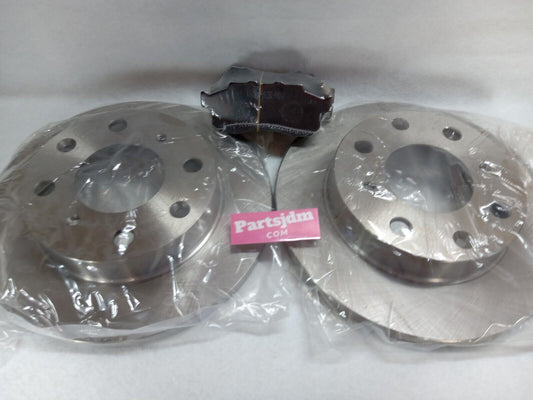 Honda Acty JDM HA3 HA4 HA5 HA6 Front Brake Rotor & Brake Pad Left Right Set