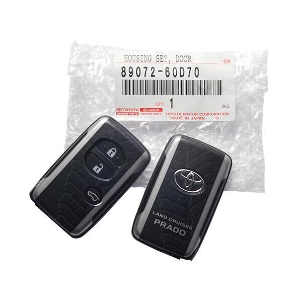 TOYOTA GENUINE JDM LAND CRUISER PRADO 150 REMOTE KEY SHELL CASE Argento Cross Japan