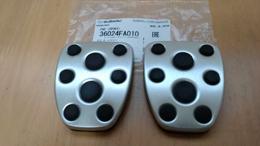 Subaru Genuine JDM Clutch Brake Gas Aluminum Pedal  36024FA010 x2  Legacy Impreza