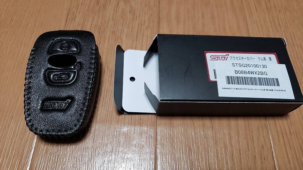SUBARU Genuine JDM STI Genuine Lamb Skin Key Fob Case Lamb leather Tracking Num