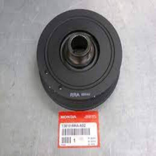 بكرة عمود المرفق الأصلية من هوندا (JDM) لسيارات أكورد، CR-V، إليمينت، وسيفيك، رقم القطعة الأصلية 13810-RRA-A02