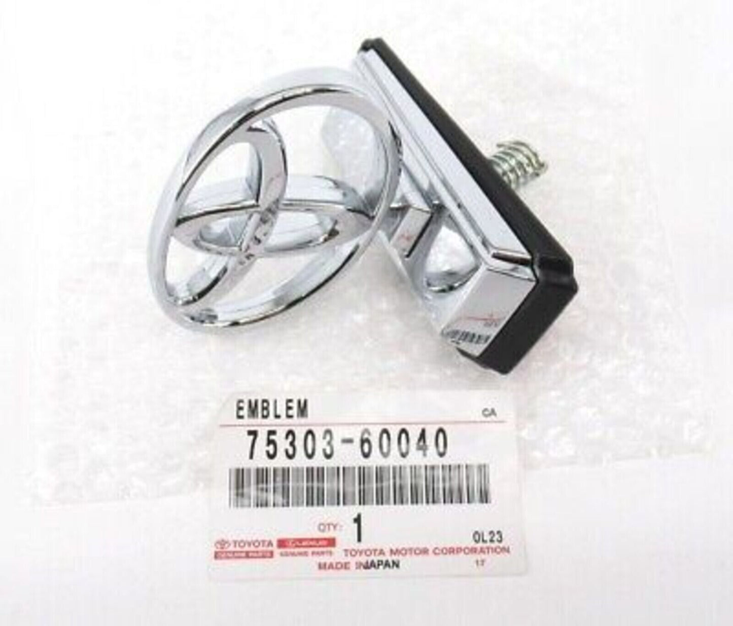 TOYOTA GENUINE JDM OEM Land Cruiser J70 Hood Emblem Badge Sub-Assembly 75303-60040