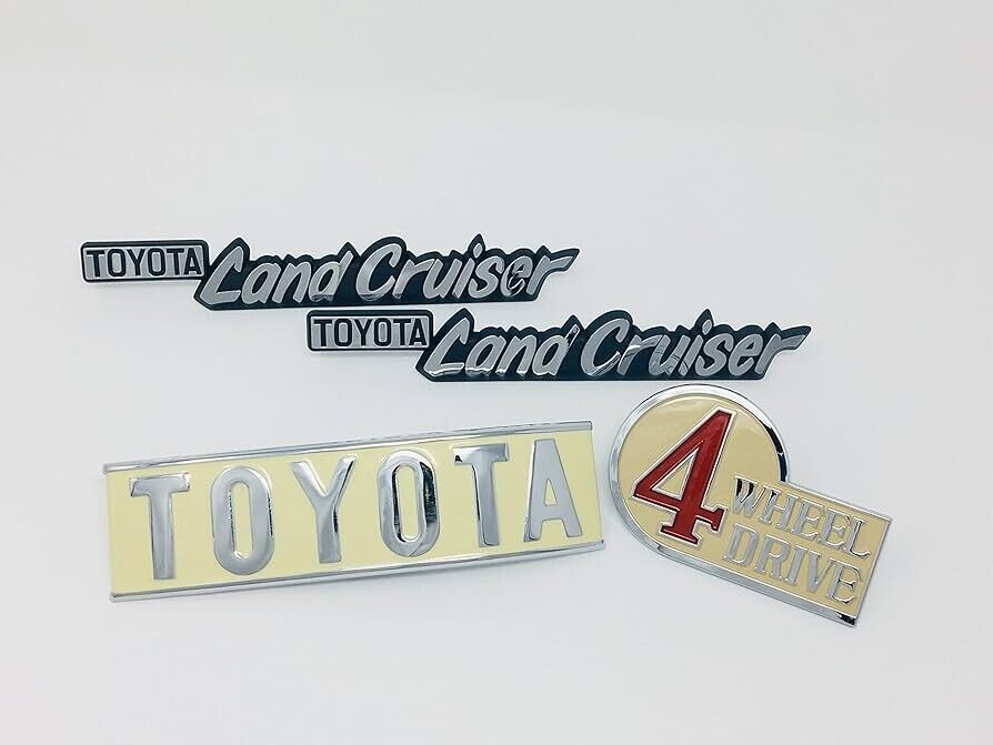 Toyota Genuine JDM Land Cruiser FJ40 BJ40 40 Series 69-86 Emblem Plate Set  OEM