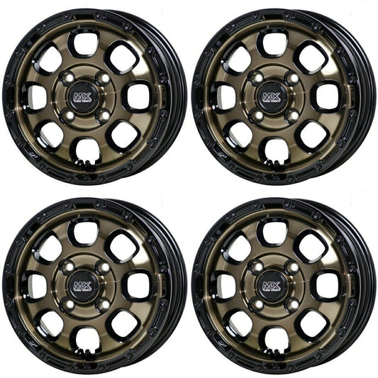 MAD CROSS JDM GRACE (BRC/BK) 14inch Set of 4 wheels Acti Carry Hijet Sambar