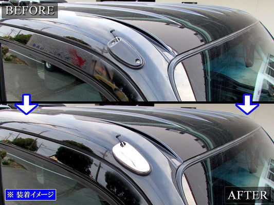 For HONDA JDM ACTY TRUCK HA8 HA9 Antenna cover Mirror surface stainless steel