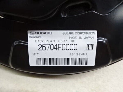 SUBARU Genuine JDM 26704FG000 BACK PLATE PLATE REAR BRAKE RIGHT Tracking Num