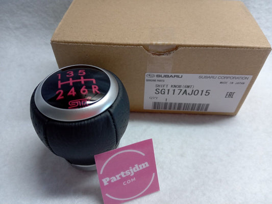 SUBARU Genuine JDM IMPREZA WRX STi GRB GVF GVB LEATHER F6 SHIFT KNOB SG117AJ015