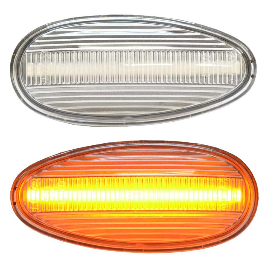 MITSUBISHI Delica JDM 94-07 LED Side Markers Clear Lens Winker Orange