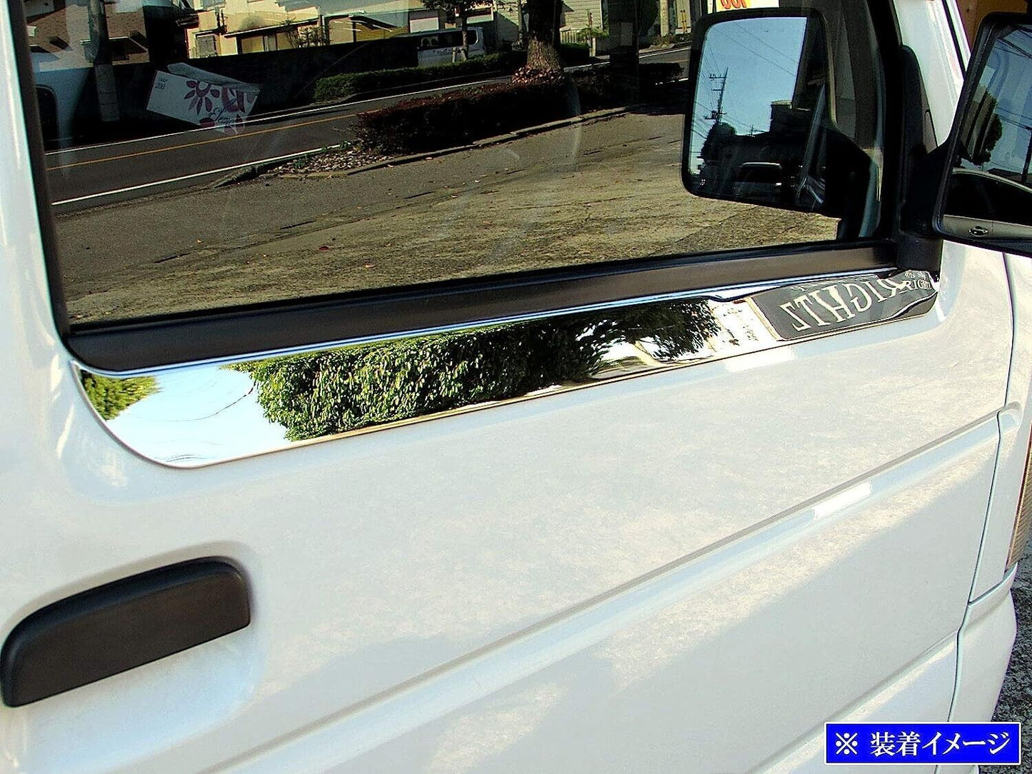 BRIGHTZ Mirror JDM Stainless Steel Plated 40013 Carry Truck DA16T Silver