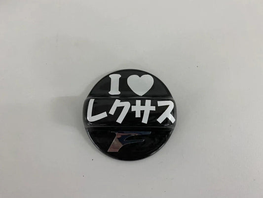 For lexus JDM Carbon fuel cap cover with logo sticker Japan