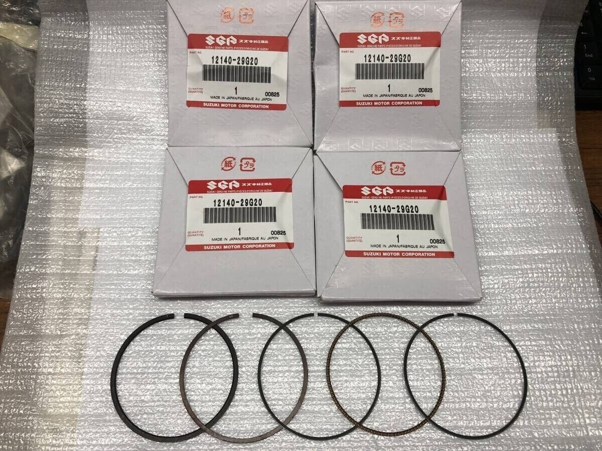 SUZUKI GENUINE JDM OEM GSX-R600 08-22 4PCS PISTON RING SET 12140-29G20