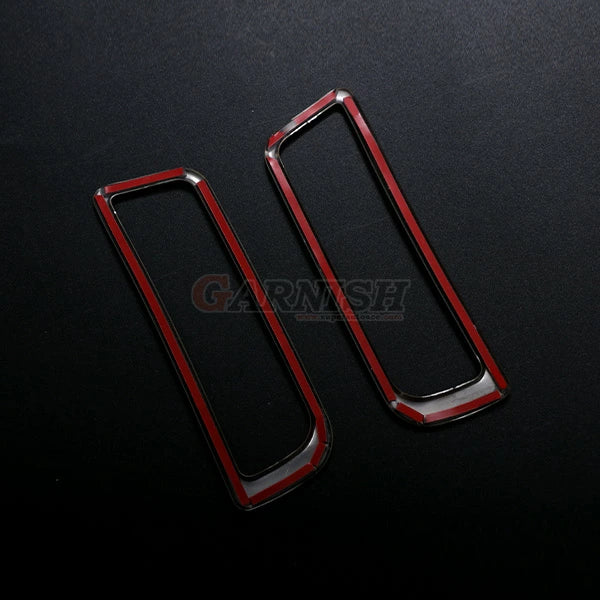 SUS304 Stainless Steel Pillar Air Conditioning Duct Cover Mirror Finish Silver 2pcs Fits Toyota Land Cruiser LC300