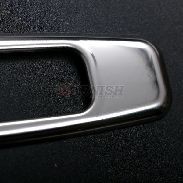 SUS304 Stainless Steel Sunroof Handle Cover Mirror Finish Silver Fits Toyota Land Cruiser LC300