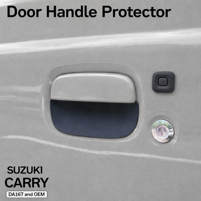 2mm Thick Rubber Door Handle Protector 2pcs Black Fits DA16T / DA63T / DA65T Carry / Super Carry