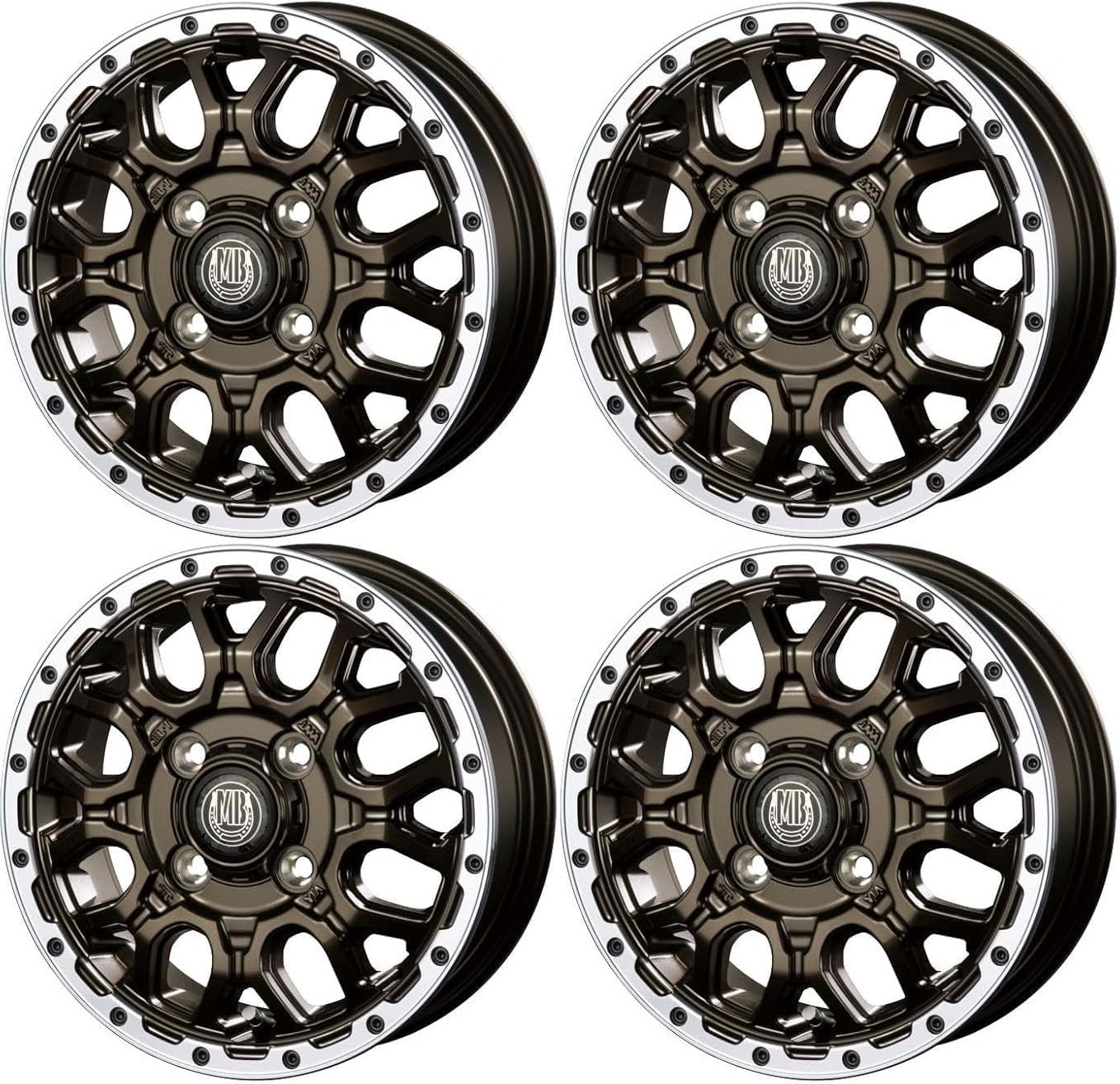 14-inch Gloss Bronze Wheels set of 4 fits Carry DA16T