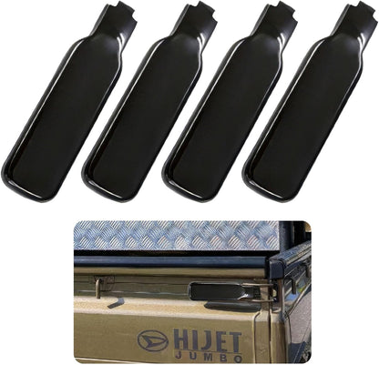 ABS Chrome Finish Tailgate Handle Cover Set 4PCS  Available in black and silver Fits Kei Trucks