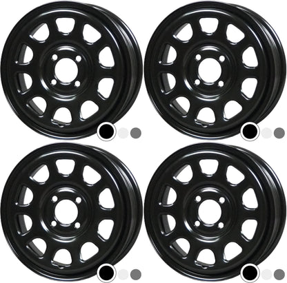14-inch Black Wheels set of 4 fits Carry DA16T