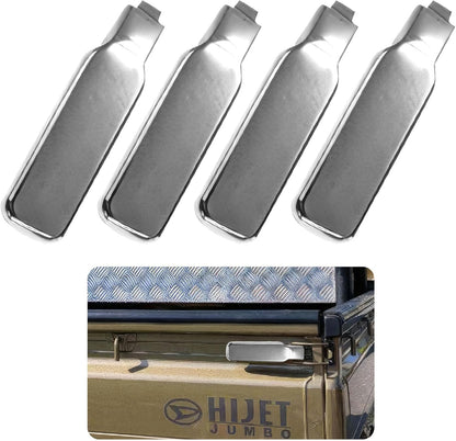 ABS Chrome Finish Tailgate Handle Cover Set 4PCS  Available in black and silver Fits Kei Trucks