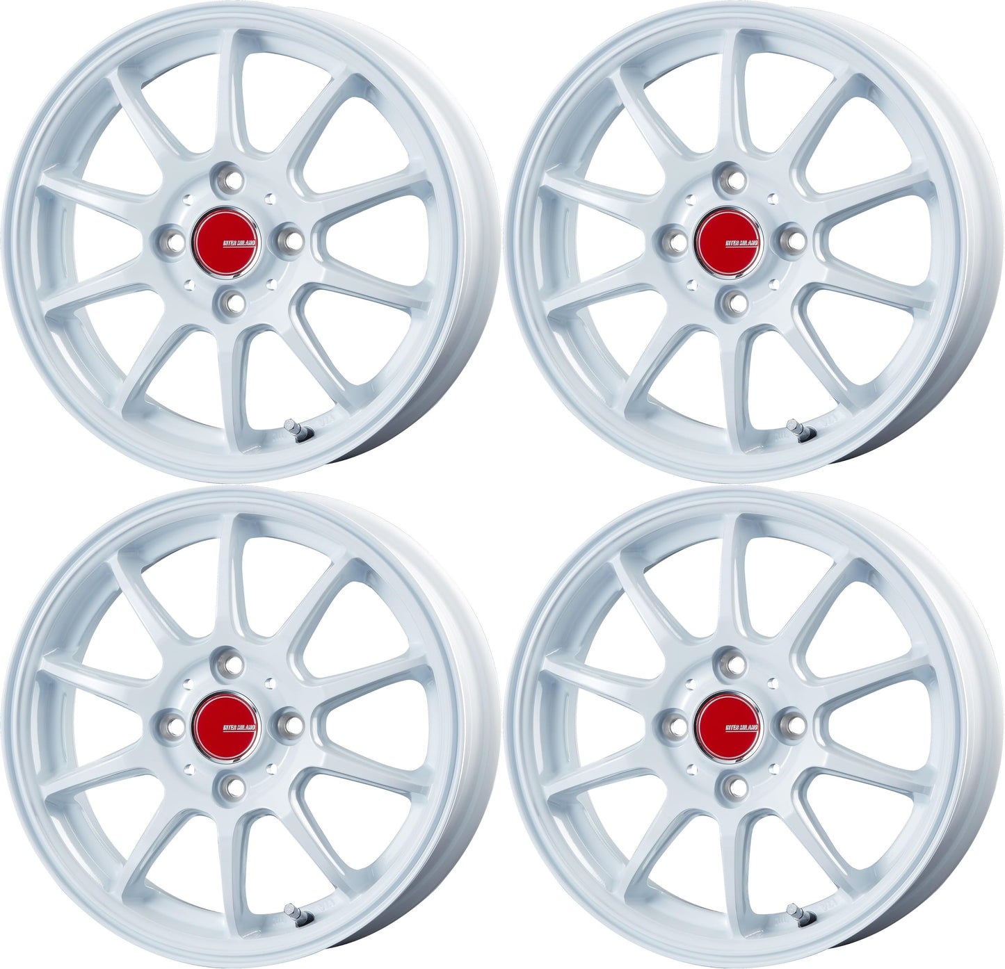 14-inch 4.5J White Wheel set of 4 fits Carry DA16T