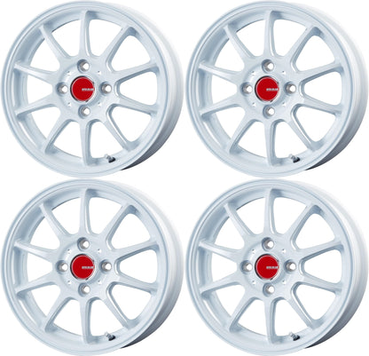 14-inch 4.5J White Wheel set of 4 fits Carry DA16T