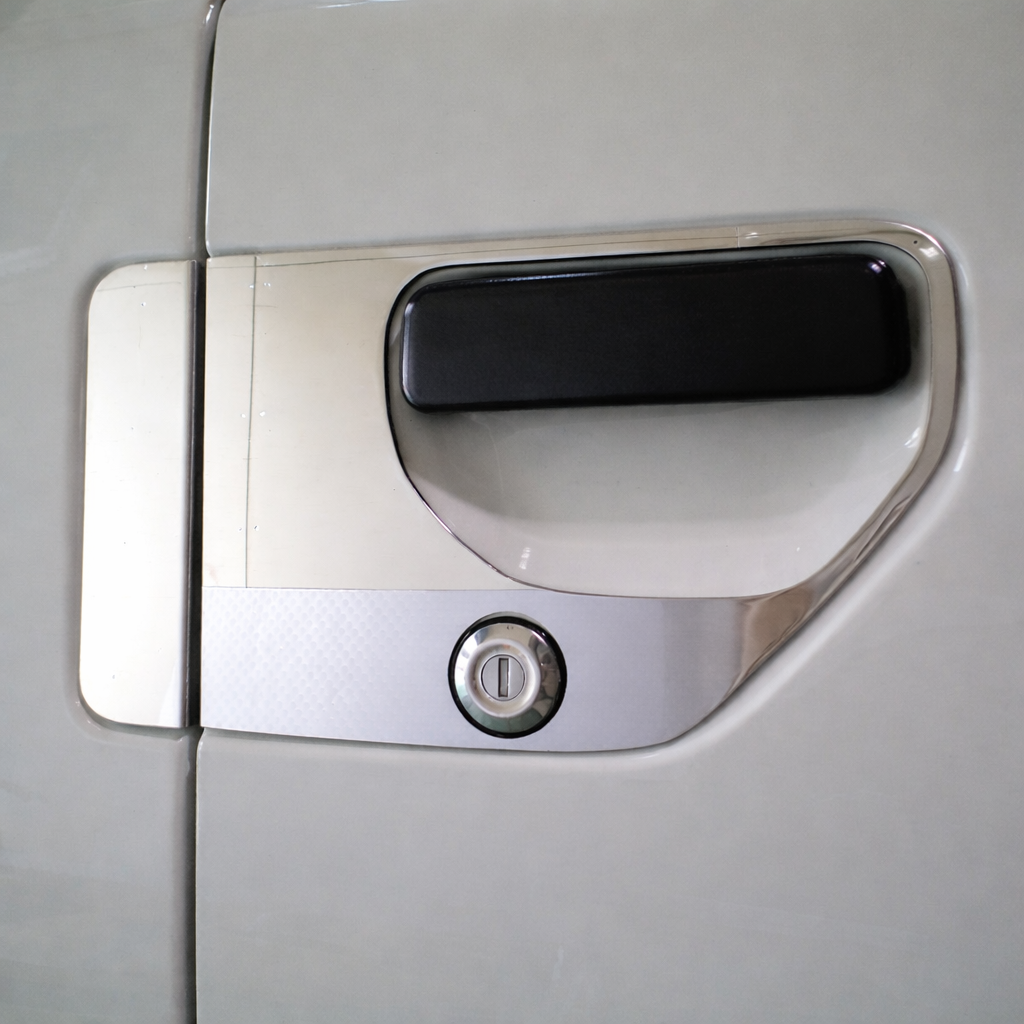 SUS304 Stainless Door Handle Surround Garnish R/L Set Mirror Finish Fits Subaru Sambar KS3 KS4 1990–1999