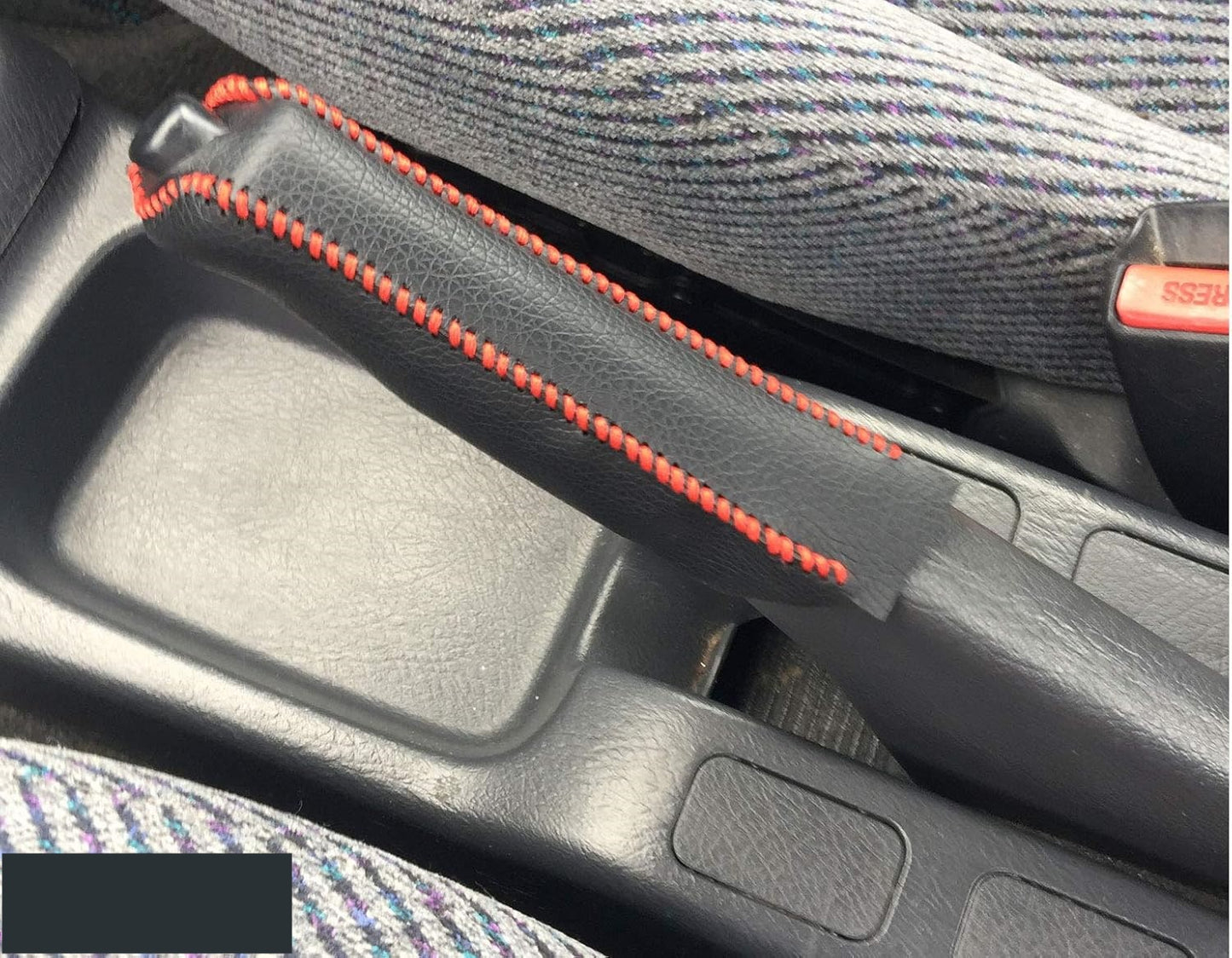 For HONDA Civic EK4 EK9 Side brake cover Red Stitching