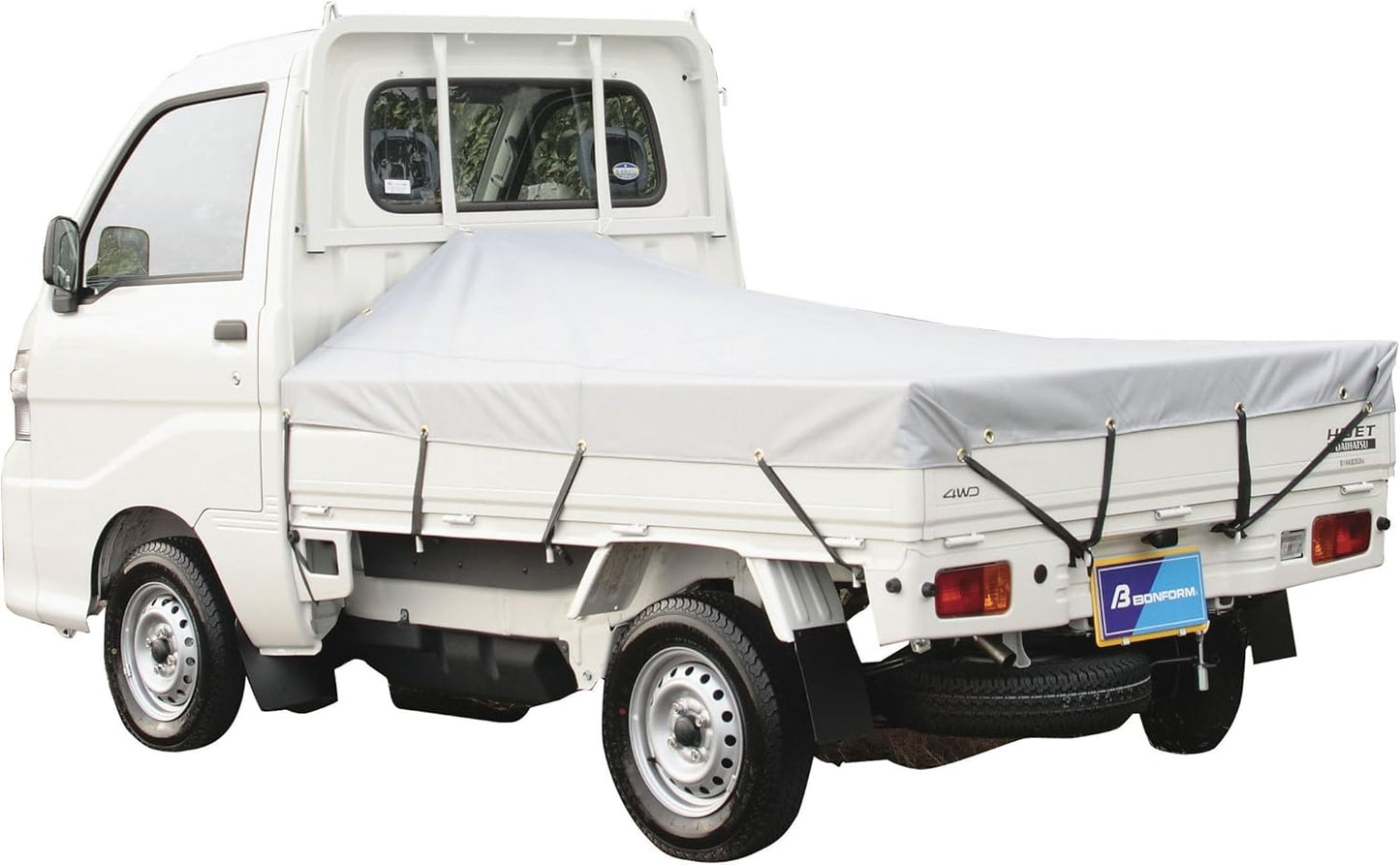 Tonneau Cover Silver for Japanese Kei Mini Trucks Acty Sambar Carry Minicab Hijet