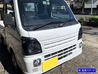 Smoke Headlight Cover Garnish Panel for Suzuki Carry Truck DA16T – Front Lamp Bezel