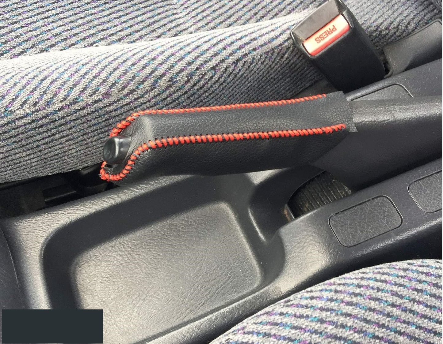 For HONDA Civic EK4 EK9 Side brake cover Red Stitching