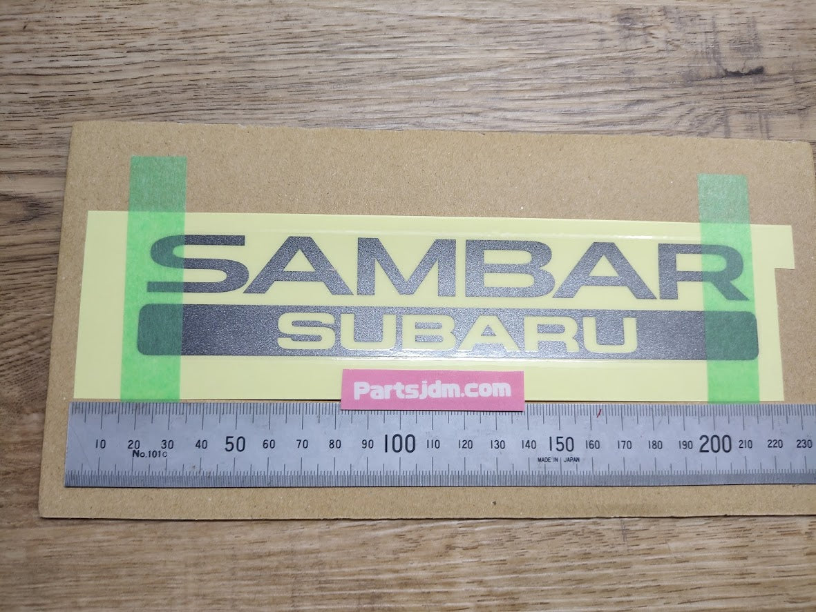 SUBARU SAMBAR Rear Back Genuine Emblem Sticker Decal Seal OEM