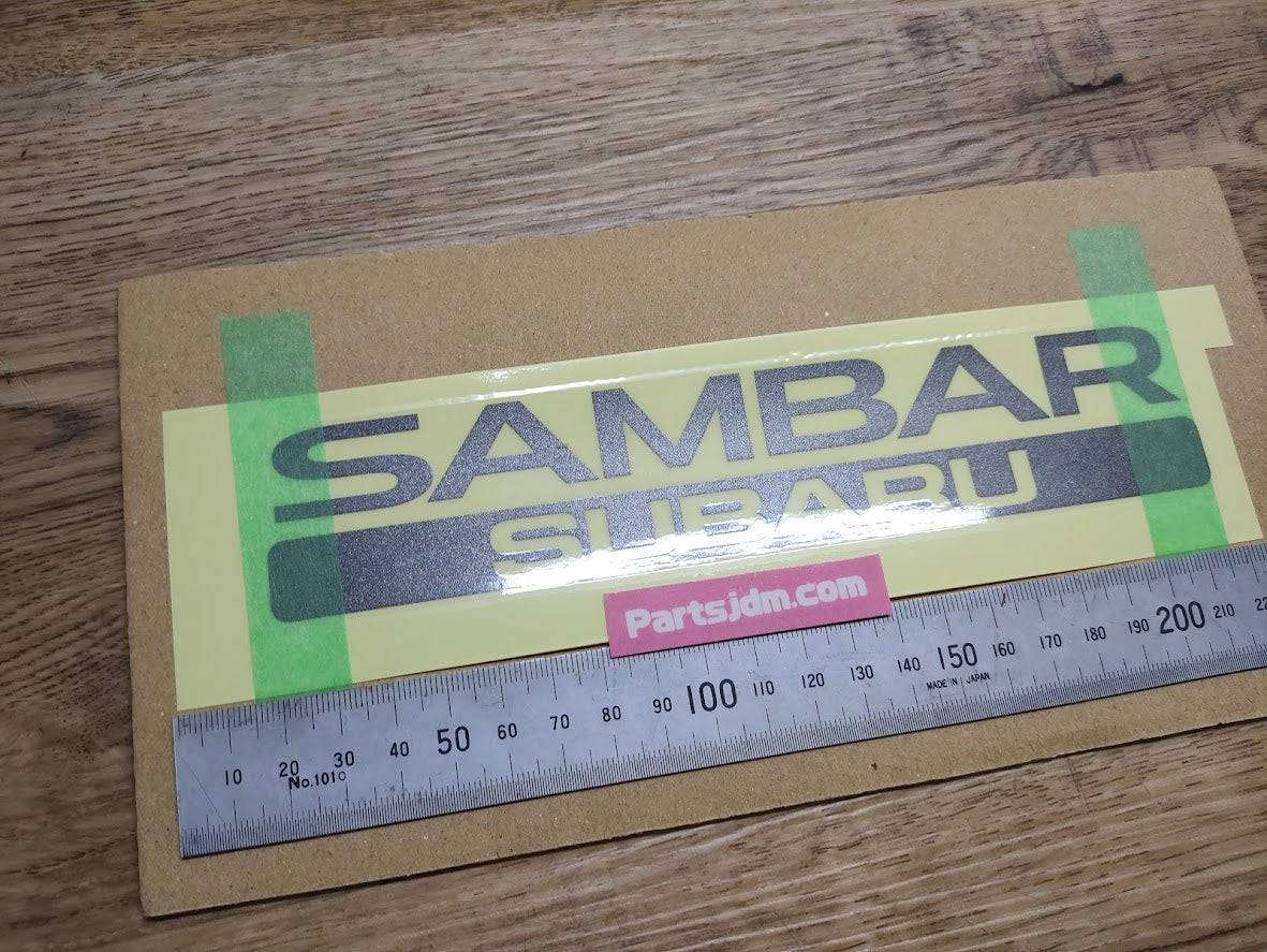 SUBARU SAMBAR Rear Back Genuine Emblem Sticker Decal Seal OEM