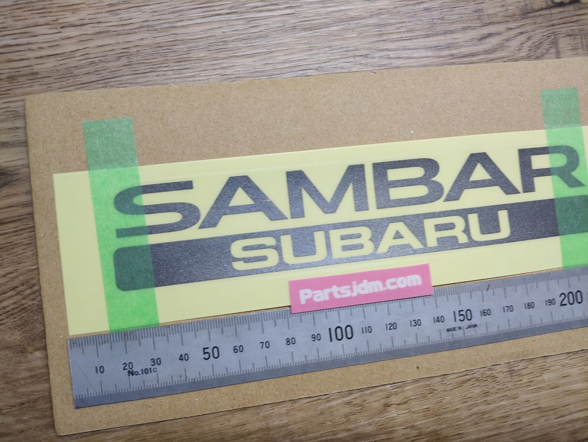 SUBARU SAMBAR Rear Back Genuine Emblem Sticker Decal Seal OEM