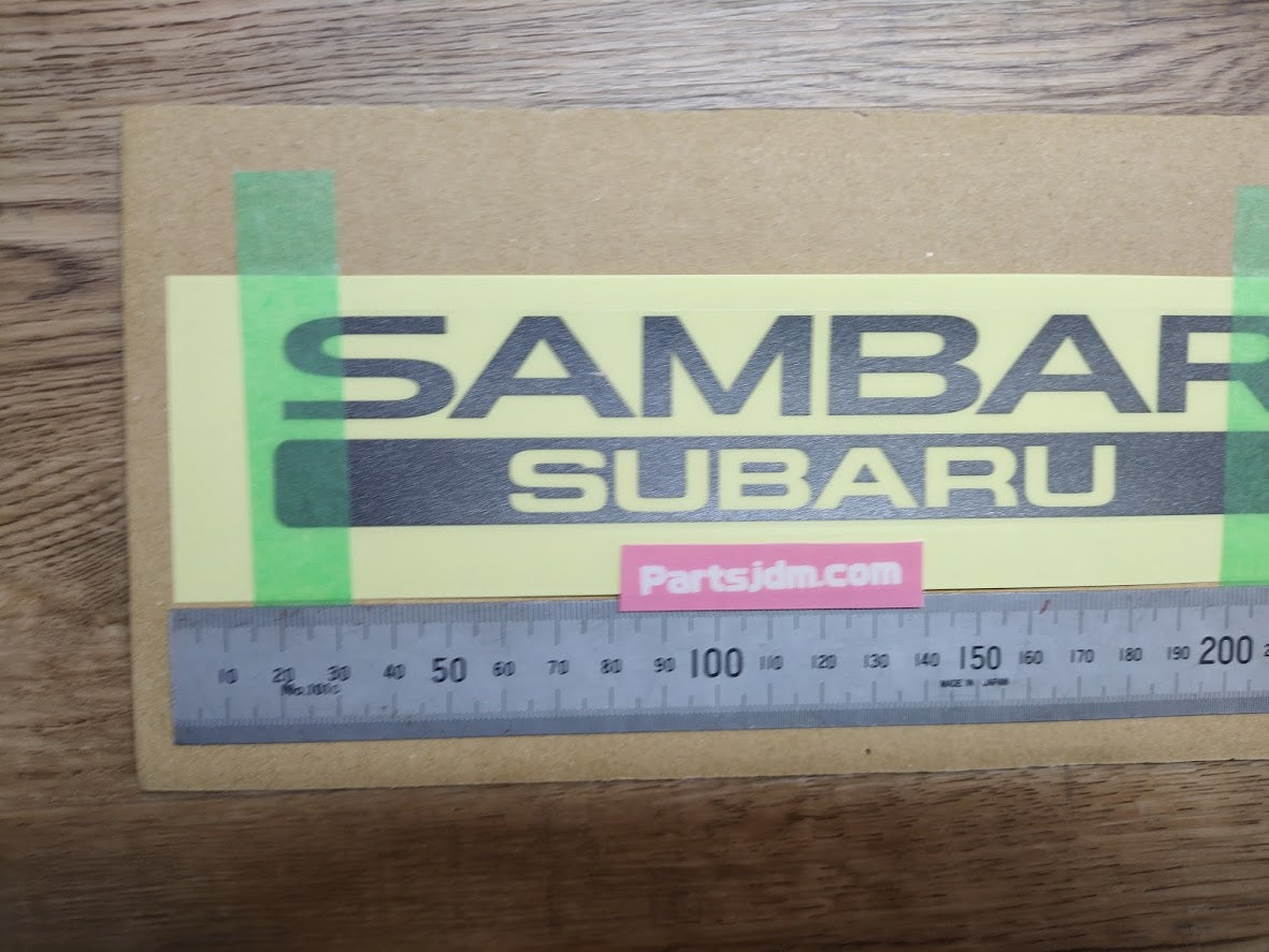 SUBARU SAMBAR Rear Back Genuine Emblem Sticker Decal Seal OEM