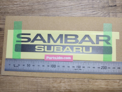 SUBARU SAMBAR Rear Back Genuine Emblem Sticker Decal Seal OEM