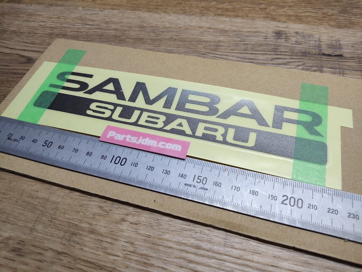 SUBARU SAMBAR Rear Back Genuine Emblem Sticker Decal Seal OEM