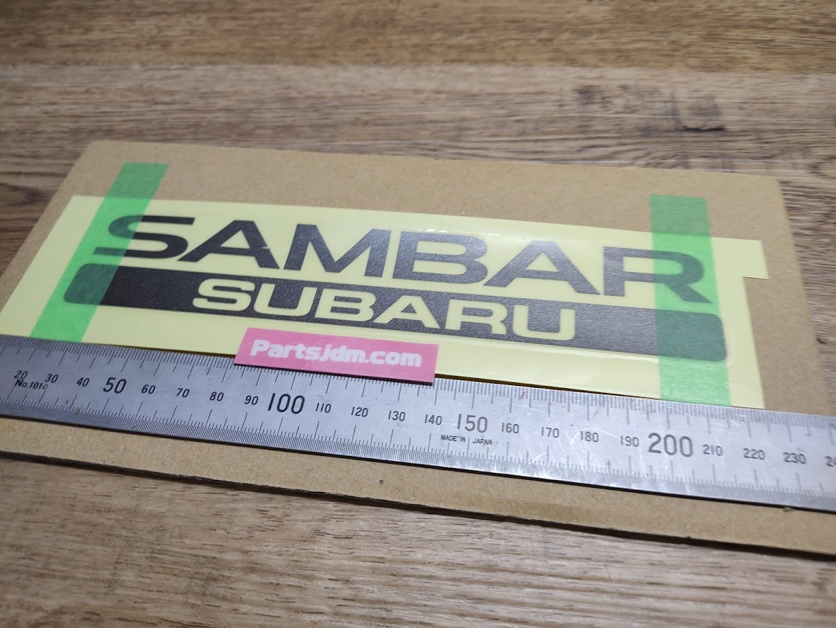 SUBARU SAMBAR Rear Back Genuine Emblem Sticker Decal Seal OEM