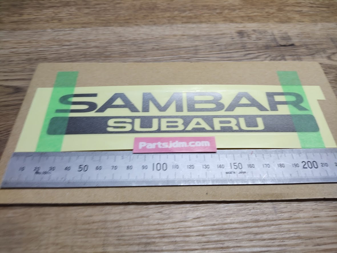 SUBARU SAMBAR Rear Back Genuine Emblem Sticker Decal Seal OEM