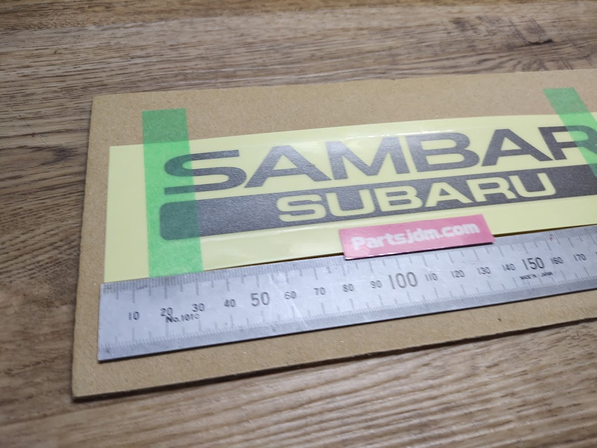 SUBARU SAMBAR Rear Back Genuine Emblem Sticker Decal Seal OEM