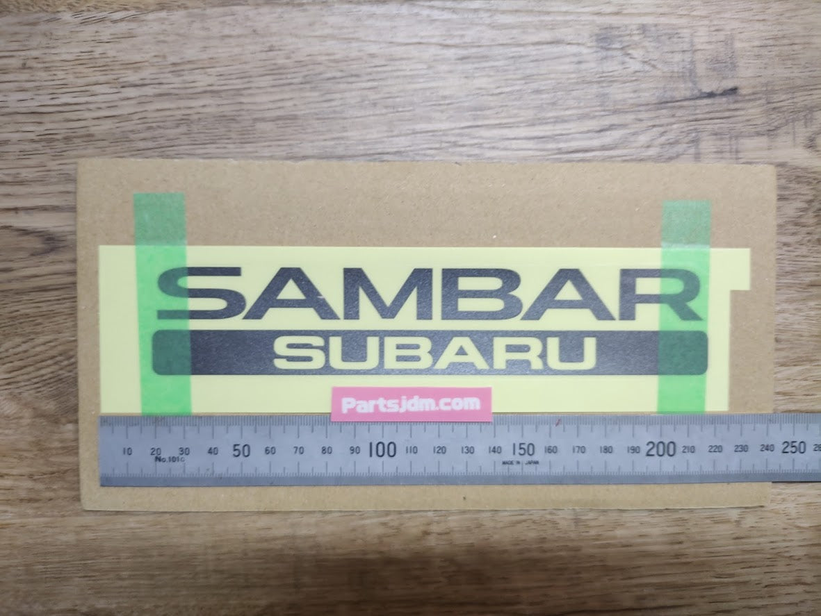 SUBARU SAMBAR Rear Back Genuine Emblem Sticker Decal Seal OEM