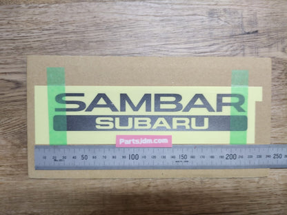 SUBARU SAMBAR Rear Back Genuine Emblem Sticker Decal Seal OEM