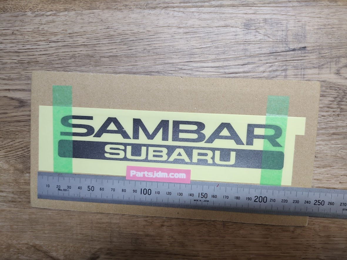 SUBARU SAMBAR Rear Back Genuine Emblem Sticker Decal Seal OEM