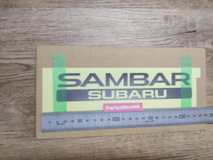 SUBARU SAMBAR Rear Back Genuine Emblem Sticker Decal Seal OEM