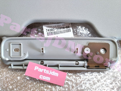 واقي الشمس الأصلي من تويوتا JDM 74303-35020-B0، الجانب الأيمن (جهة الراكب) OEM