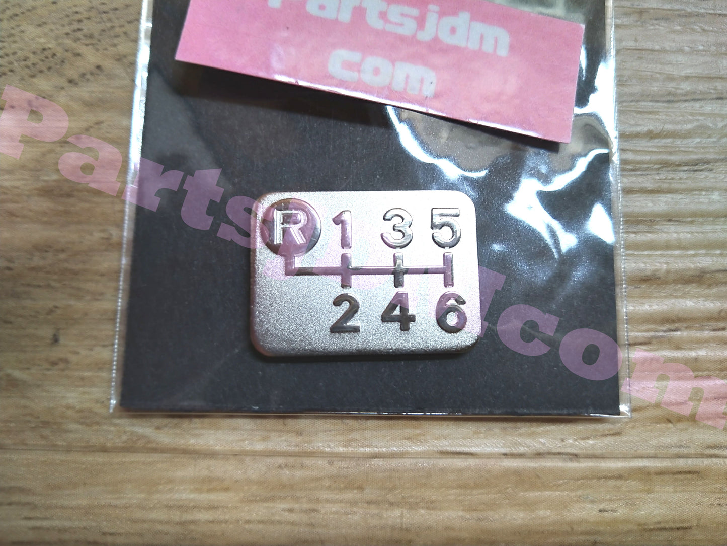 Plated Shift Pattern Plate for 6MT Cars Brass Chrome plating Japan