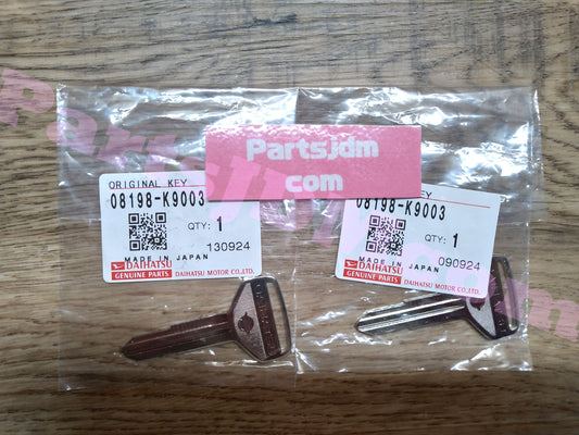 Genuine Daihatsu Blank key Hijet Mira 08198-K9003 set of two