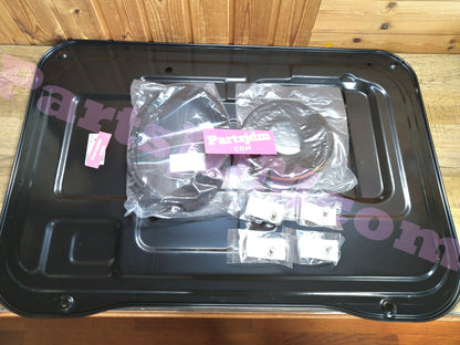 SUBARU Genuine Sambar Trap door Service hole cover truck engine hood & Lid Molding & BOLT set TV1 TT1